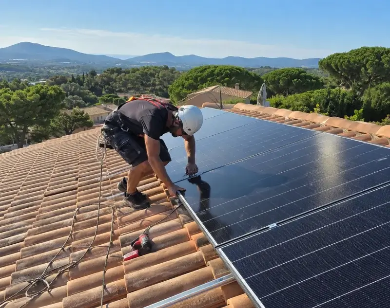 Installateur panneaux solaires Saignon — pose photovoltaïque sur toiture