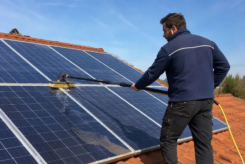 Nettoyage et entretien de panneaux solaires à Saignon